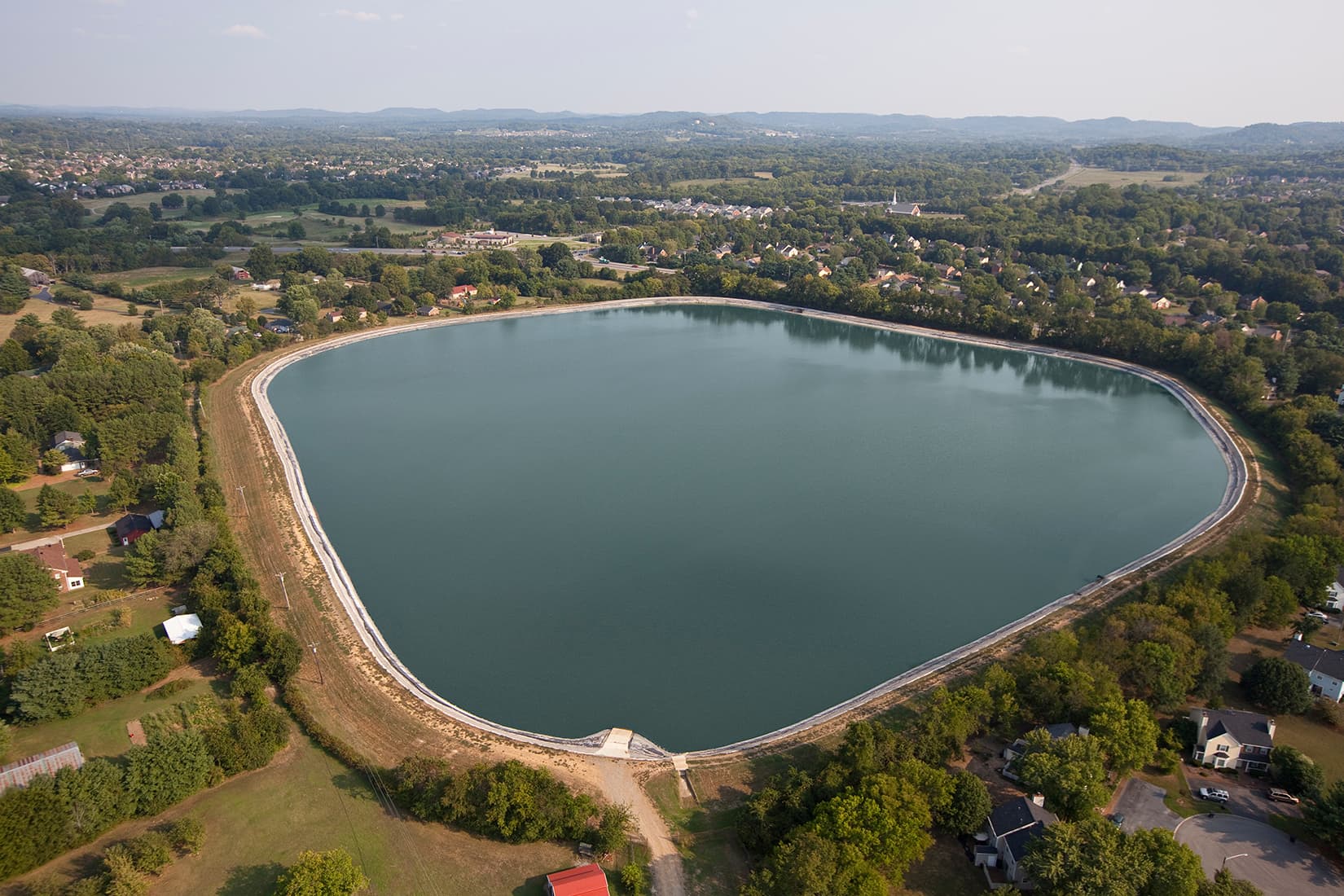 Lámina de agua con geomembrana